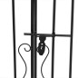 vidaXL Puerta de jardín de hierro forjado negro 121x8x120 cm vidaXL Puerta de jardín de hierro forjado negro 121x8x120 cm