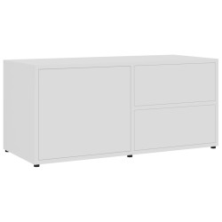 vidaXL Mueble para TV madera contrachapada blanco 80x34x36 cm