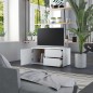 vidaXL Mueble para TV madera contrachapada blanco 80x34x36 cm vidaXL Mueble para TV madera contrachapada blanco 80x34x36 cm