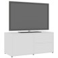 vidaXL Mueble para TV madera contrachapada blanco 80x34x36 cm vidaXL Mueble para TV madera contrachapada blanco 80x34x36 cm