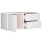 vidaXL Mueble para TV madera contrachapada blanco 80x34x36 cm vidaXL Mueble para TV madera contrachapada blanco 80x34x36 cm