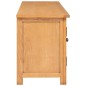 vidaXL Mueble para el televisor madera maciza de roble 110x35x44 cm