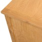 vidaXL Mueble para el televisor madera maciza de roble 110x35x44 cm