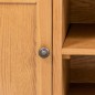 vidaXL Mueble para el televisor madera maciza de roble 110x35x44 cm