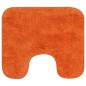 vidaXL Conjunto de alfombrillas de baño de tela 2 piezas naranja vidaXL Conjunto de alfombrillas de baño de tela 2 piezas naranja