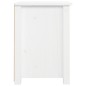 vidaXL Mesita de noche madera maciza de pino blanco 40x35x49 cm