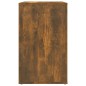 vidaXL Mesita de noche madera contrachapada roble ahumado 50x36x60 cm vidaXL Mesita de noche madera contrachapada roble ahumado 50x36x60 cm