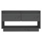 vidaXL Mueble de TV de madera maciza de pino gris 74x34x40 cm