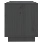 vidaXL Mueble de TV de madera maciza de pino gris 74x34x40 cm