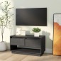 vidaXL Mueble de TV de madera maciza de pino gris 74x34x40 cm
