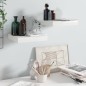 vidaXL Estante flotante de pared 2 uds MDF blanco brillo 23x23,5x3,8cm vidaXL Estante flotante de pared 2 uds MDF blanco brillo 23x23,5x3,8cm