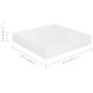 vidaXL Estante flotante de pared 2 uds MDF blanco brillo 23x23,5x3,8cm vidaXL Estante flotante de pared 2 uds MDF blanco brillo 23x23,5x3,8cm