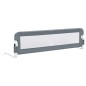 vidaXL Barandilla de seguridad cama de niño poliéster gris 150x42 cm vidaXL Barandilla de seguridad cama de niño poliéster gris 150x42 cm