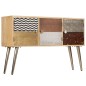 vidaXL Aparador de madera de mango maciza 120x30x75 cm vidaXL Aparador de madera de mango maciza 120x30x75 cm