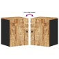 vidaXL Armario de baño de pared madera maciza de mango 38x33x48 cm vidaXL Armario de baño de pared madera maciza de mango 38x33x48 cm
