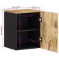 vidaXL Armario de baño de pared madera maciza de mango 38x33x48 cm vidaXL Armario de baño de pared madera maciza de mango 38x33x48 cm