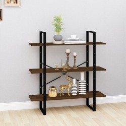 vidaXL Estantería madera contrachapada roble ahumado 100x30x105 cm