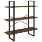 vidaXL Estantería madera contrachapada roble ahumado 100x30x105 cm vidaXL Estantería madera contrachapada roble ahumado 100x30x105 cm