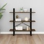 vidaXL Estantería madera contrachapada roble ahumado 100x30x105 cm vidaXL Estantería madera contrachapada roble ahumado 100x30x105 cm