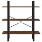 vidaXL Estantería madera contrachapada roble ahumado 100x30x105 cm vidaXL Estantería madera contrachapada roble ahumado 100x30x105 cm