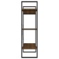 vidaXL Estantería madera contrachapada roble ahumado 100x30x105 cm vidaXL Estantería madera contrachapada roble ahumado 100x30x105 cm