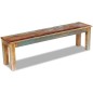 vidaXL Banco madera maciza reciclada 160x35x46 cm vidaXL Banco madera maciza reciclada 160x35x46 cm