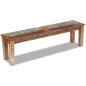 vidaXL Banco madera maciza reciclada 160x35x46 cm vidaXL Banco madera maciza reciclada 160x35x46 cm