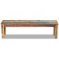 vidaXL Banco madera maciza reciclada 160x35x46 cm vidaXL Banco madera maciza reciclada 160x35x46 cm
