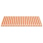 vidaXL Tela de repuesto para toldo amarillo y naranja 6x3 m