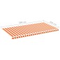 vidaXL Tela de repuesto para toldo amarillo y naranja 6x3 m