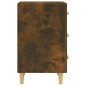 vidaXL Mesita de noche madera de ingeniería roble ahumado 40x40x66 cm vidaXL Mesita de noche madera de ingeniería roble ahumado 40x40x66 cm