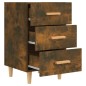 vidaXL Mesita de noche madera de ingeniería roble ahumado 40x40x66 cm vidaXL Mesita de noche madera de ingeniería roble ahumado 40x40x66 cm