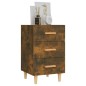 vidaXL Mesita de noche madera de ingeniería roble ahumado 40x40x66 cm vidaXL Mesita de noche madera de ingeniería roble ahumado 40x40x66 cm