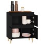 vidaXL Aparador de madera contrachapada negro 60x35x70 cm vidaXL Aparador de madera contrachapada negro 60x35x70 cm