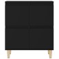vidaXL Aparador de madera contrachapada negro 60x35x70 cm vidaXL Aparador de madera contrachapada negro 60x35x70 cm