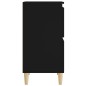vidaXL Aparador de madera contrachapada negro 60x35x70 cm vidaXL Aparador de madera contrachapada negro 60x35x70 cm