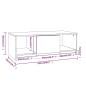 vidaXL Mesa de centro madera de ingeniería blanco 102x50x36 cm vidaXL Mesa de centro madera de ingeniería blanco 102x50x36 cm