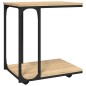 vidaXL Mesa auxiliar con ruedas madera roble Sonoma 50x35x55,5 cm vidaXL Mesa auxiliar con ruedas madera roble Sonoma 50x35x55,5 cm