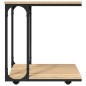 vidaXL Mesa auxiliar con ruedas madera roble Sonoma 50x35x55,5 cm vidaXL Mesa auxiliar con ruedas madera roble Sonoma 50x35x55,5 cm