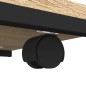 vidaXL Mesa auxiliar con ruedas madera roble Sonoma 50x35x55,5 cm vidaXL Mesa auxiliar con ruedas madera roble Sonoma 50x35x55,5 cm