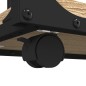 vidaXL Mesa auxiliar con ruedas madera roble Sonoma 50x35x55,5 cm vidaXL Mesa auxiliar con ruedas madera roble Sonoma 50x35x55,5 cm
