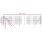 vidaXL Cerca de alambre de acero galvanizado gris antracita 1x25 m vidaXL Cerca de alambre de acero galvanizado gris antracita 1x25 m