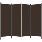 vidaXL Biombo divisor de 4 paneles marrón 200x180 cm vidaXL Biombo divisor de 4 paneles marrón 200x180 cm