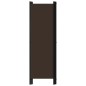 vidaXL Biombo divisor de 4 paneles marrón 200x180 cm vidaXL Biombo divisor de 4 paneles marrón 200x180 cm