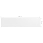 vidaXL Toldo para balcón tela oxford blanco 90x400 cm vidaXL Toldo para balcón tela oxford blanco 90x400 cm