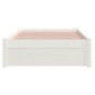 vidaXL Estructura de cama madera maciza blanco 90x200 cm vidaXL Estructura de cama madera maciza blanco 90x200 cm