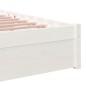 vidaXL Estructura de cama madera maciza blanco 90x200 cm vidaXL Estructura de cama madera maciza blanco 90x200 cm