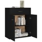 vidaXL Aparador de madera contrachapada negro 60x30x75 cm vidaXL Aparador de madera contrachapada negro 60x30x75 cm