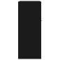vidaXL Aparador de madera contrachapada negro 60x30x75 cm vidaXL Aparador de madera contrachapada negro 60x30x75 cm