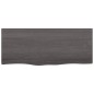 vidaXL Estante pared madera roble tratada marrón oscuro 100x40x(2-4)cm vidaXL Estante pared madera roble tratada marrón oscuro 100x40x(2-4)cm